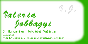 valeria jobbagyi business card