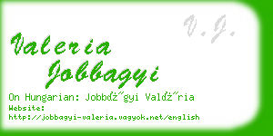 valeria jobbagyi business card